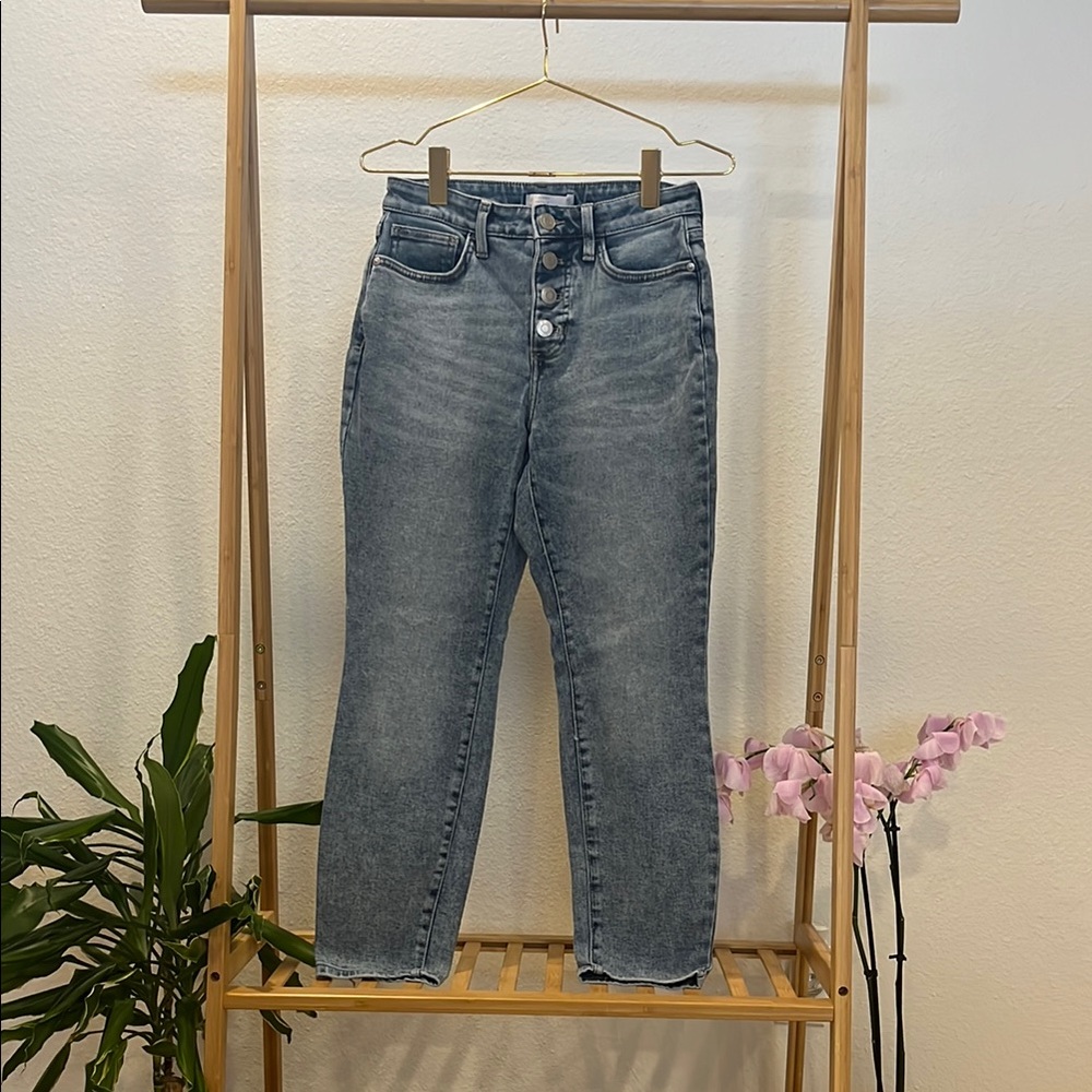 LC Lauren Conrad Blue High Rise Jeans